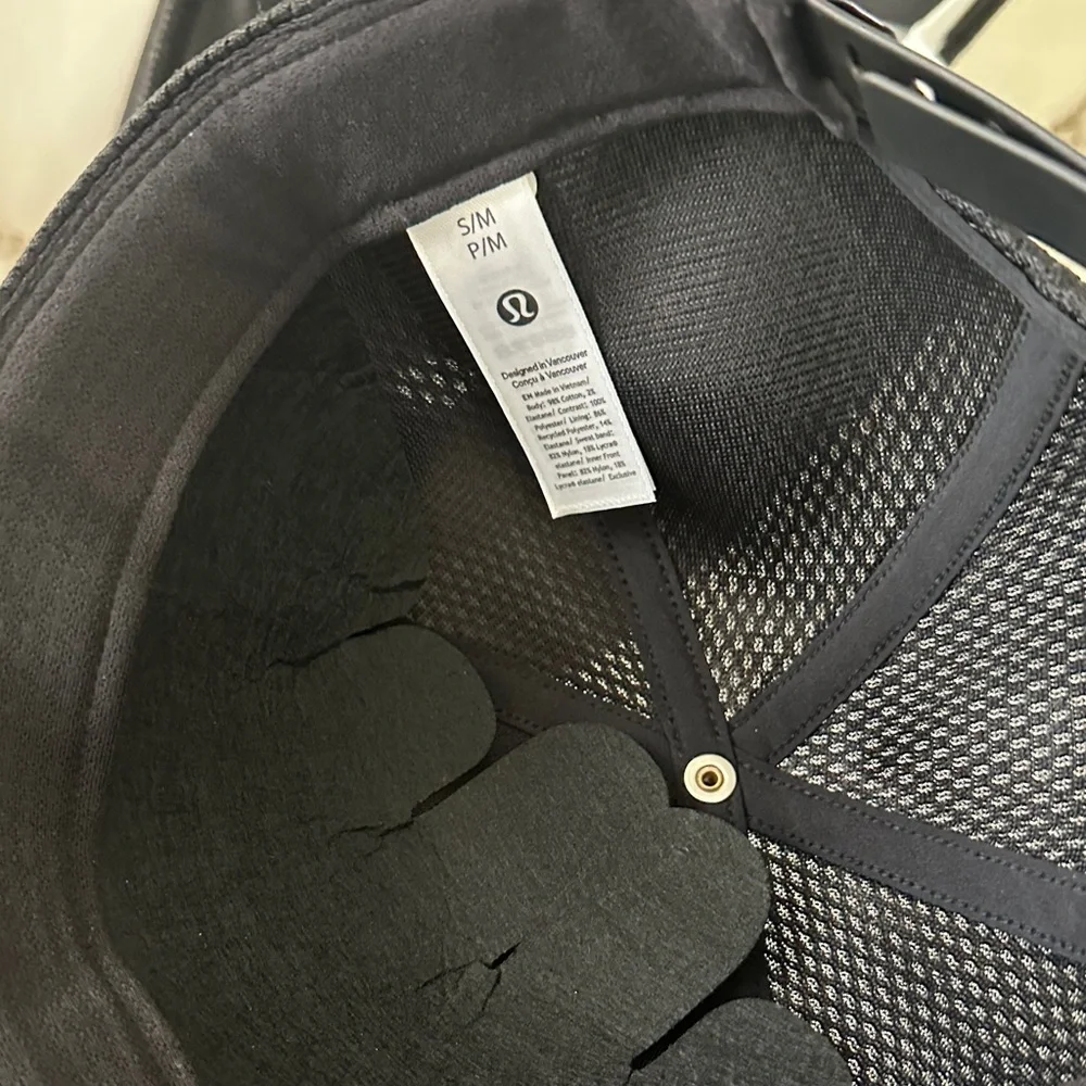 Lululemon Black Trucker Hat s/m - Picture 6 of 6